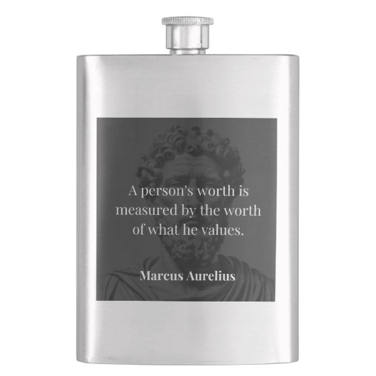 価値の定義: Marcus Aurelius on Values フラスク (正面)