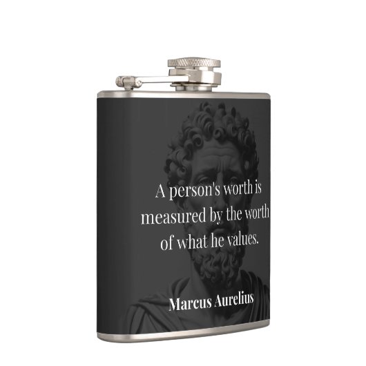 価値の定義： Marcus Aurelius on Values フラスク (右)