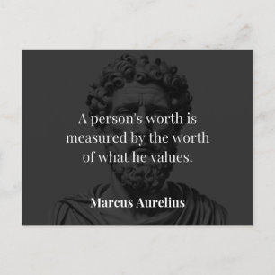 価値の定義: Marcus Aurelius on Values ポストカード