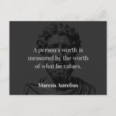 価値の定義: Marcus Aurelius on Values ポストカード (正面)
