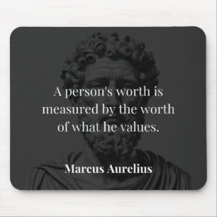 価値の定義: Marcus Aurelius on Values マウスパッド