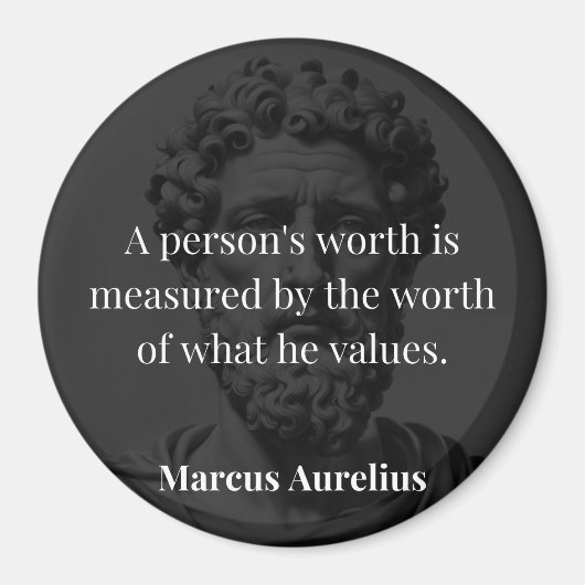 価値の定義： Marcus Aurelius on Values マグネット (正面)