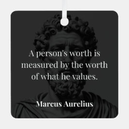 価値の定義: Marcus Aurelius on Values メタルオーナメント