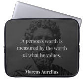 価値の定義: Marcus Aurelius on Values ラップトップスリーブ (正面)