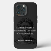 価値の定義： Marcus Aurelius on Values Case-Mate iPhoneケース (裏面)