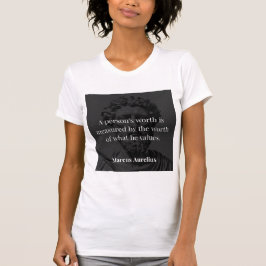 価値の定義： Marcus Aurelius on Values Tシャツ