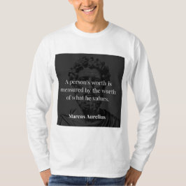 価値の定義： Marcus Aurelius on Values Tシャツ