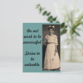 価値を持つよう努力する ポストカード (スタンド正面)