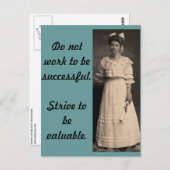 価値を持つよう努力する ポストカード (正面/裏面)