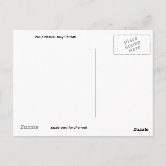 価値自然はがき ポストカード (裏面)