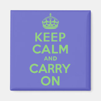 価最高の格Keep Calm and Carry On青と緑 マグネット