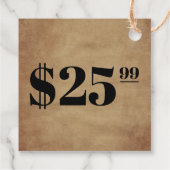 価格のみつるラベル衣料紙 フェイバータグ (裏面)