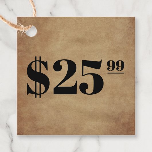 価格のみつるラベル衣料紙 フェイバータグ (正面)