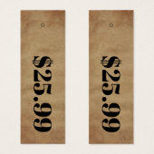 価格のみダンボールスキニー服つるラベル (正面&裏面)