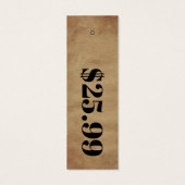 価格のみダンボールスキニー服つるラベル (裏面)