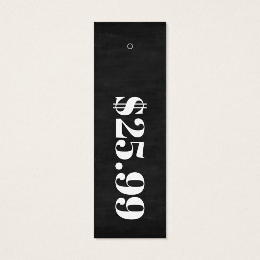 価格のみChalkboadスキニーウェアつるラベル (裏面)