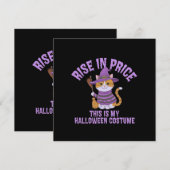 価格の上昇、これは私のハロウィーンの衣装だ！ 招待状 (正面/裏面)