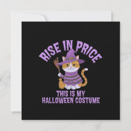 価格の上昇、これは私のハロウィーンの衣装だ! 招待状