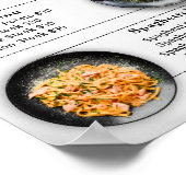 価格の編集可能なフードメニュー ポスター (角)