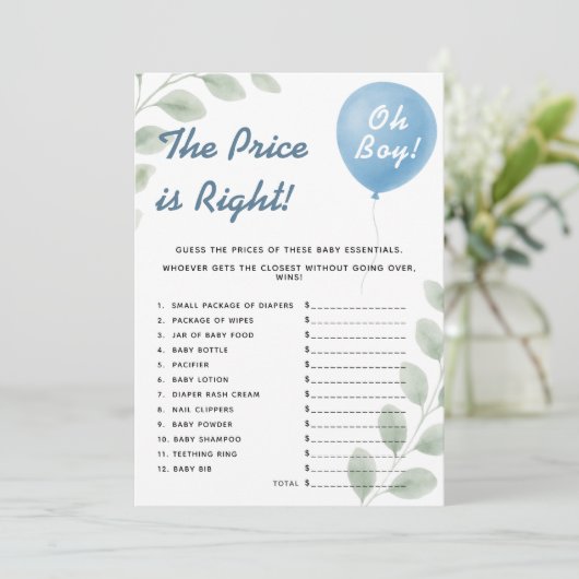 価格は右シャワーゲームバルーンユーカリ 招待状 (スタンド正面)