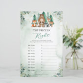 価格は右ベビーシャワーゲームウッドランドグリーン (スタンド正面)