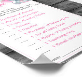 価格は右ベビーシャワーゲームエレファントピンク ポスター (角)