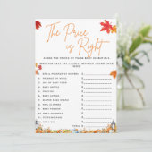 価格は右ベビーシャワーゲームリトルカボチャ 招待状 (スタンド正面)