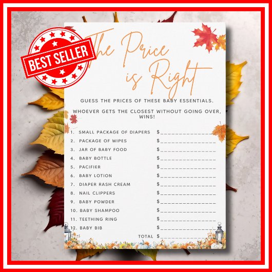 価格は右ベビーシャワーゲームリトルカボチャ 招待状