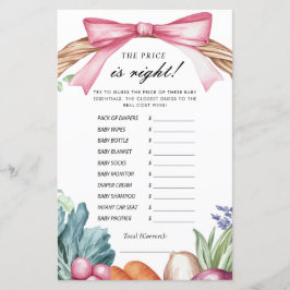 価格は地元で育った赤ちゃんシャワーゲーム