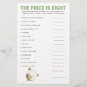 価格は正しい赤ちゃんシャワーゲーム (正面)