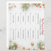 価格は正しい – クリスマス版の12日 (正面/裏面)