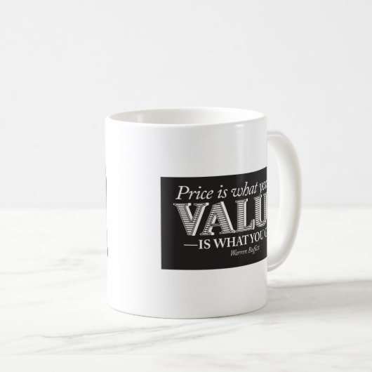 価格は-黒かの白ページを捲ることのです コーヒーマグカップ (正面右)