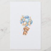 価格を推測するバルーン赤ちゃんシャワーゲーム (裏面)