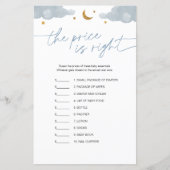 価格を推測する星の赤ちゃんシャワーゲーム (正面)