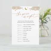 価格を推測する星の赤ちゃんシャワーゲーム 招待状 (スタンド正面)