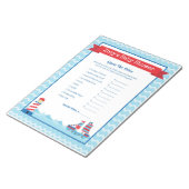 価格を推測する航海のテーマベビーシャワー ノートパッド (アングル)