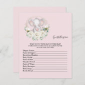 価格を推測する赤ちゃんシャワーゲーム (正面/裏面)