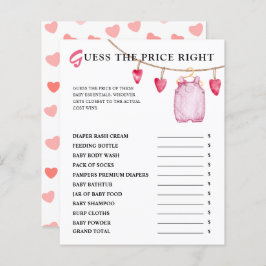 価格を推測する |バレンタインの赤ちゃんシャワーゲーム