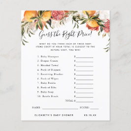 価格を推測する |赤ちゃんシャワーゲーム