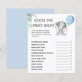 価格を推測する | Elephantテーマ赤ちゃんシャワーゲーム