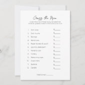 価格を推測 – プレーンブライダルシャワーゲーム シーズンカード (正面)