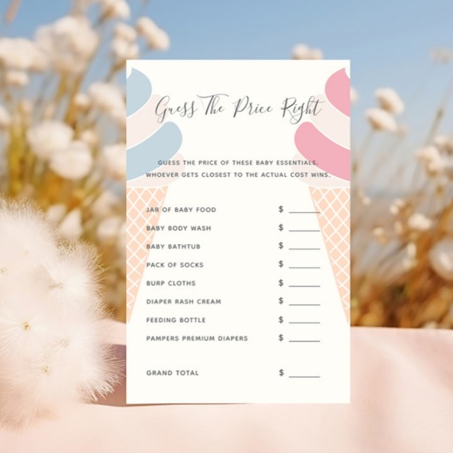 価格ゲームのアイスクリームの性別を推測 (クリエイターアップロード済み)