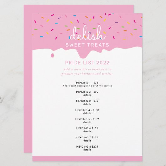価格サービスリストピンクつや消し点滴 招待状 (正面/裏面)