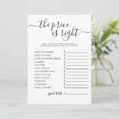 価格ベビーシャワーゲームカードを推測 招待状 (スタンド正面)