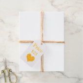 価格ラベルハートYour Info Business ギフトタグ (麻糸付属)