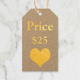 価格ラベルハートYour Info Business ギフトタグ