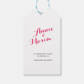 価格ラベルピンクマーリング ギフトタグ (正面)