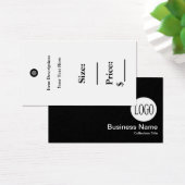 価格ラベルブラックロゴ小売販売ラベル (デスク)