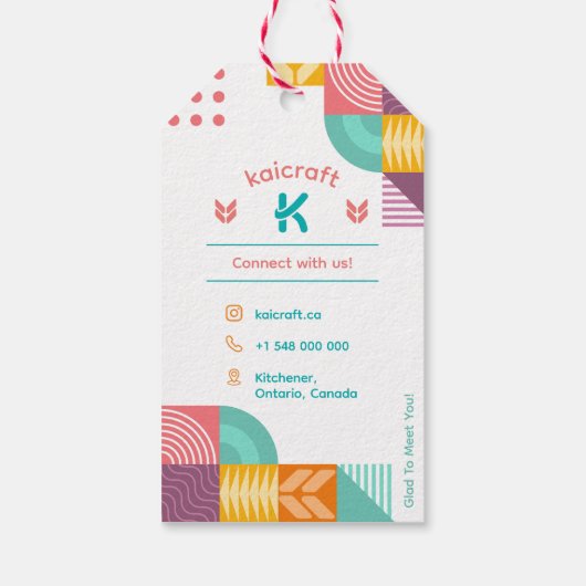 価格ラベル及び美術工芸品事業表示 ギフトタグ (裏面)