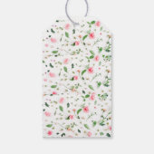 価格ラベル花柄デザイン4k品質 ギフトタグ (裏面)